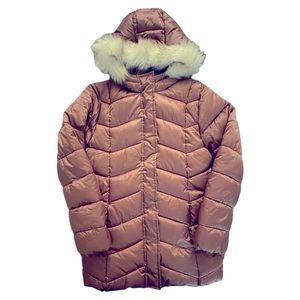 Children’s Place | Big Girls Rose/Pink Puffer Coat | Size XL (14) | NWOT NEW